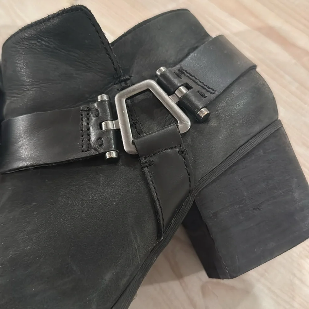 Aldo black buckle booties - Picture 3 of 7